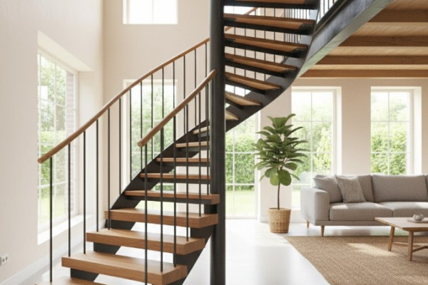 Полувинтовые лестницы